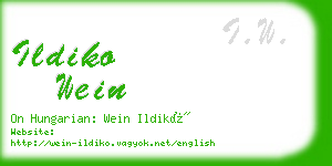 ildiko wein business card